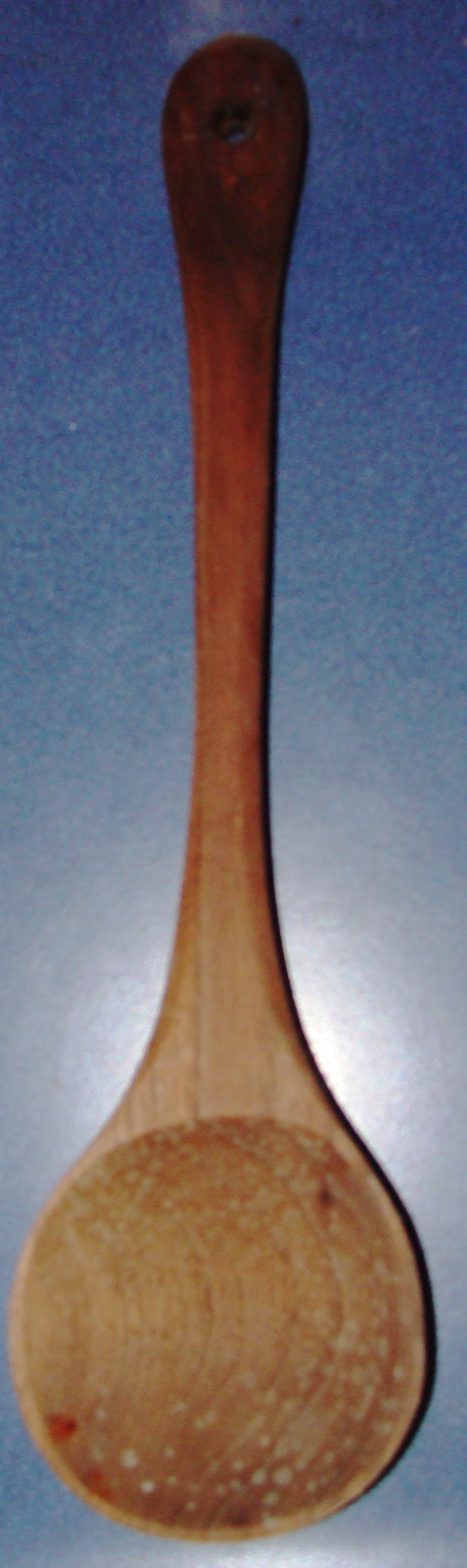 Treasured walnut wooden spoon.