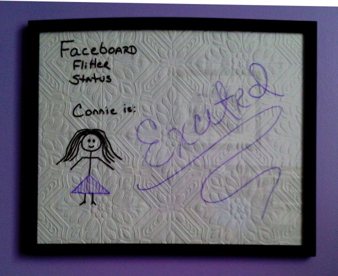 Connie expects to enjoy her vacation.