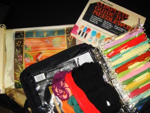 Containers and yarn and books, oh my!