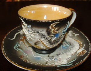 The even more special dragon cup (and tea service).