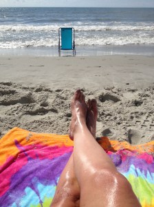 toes in the sand